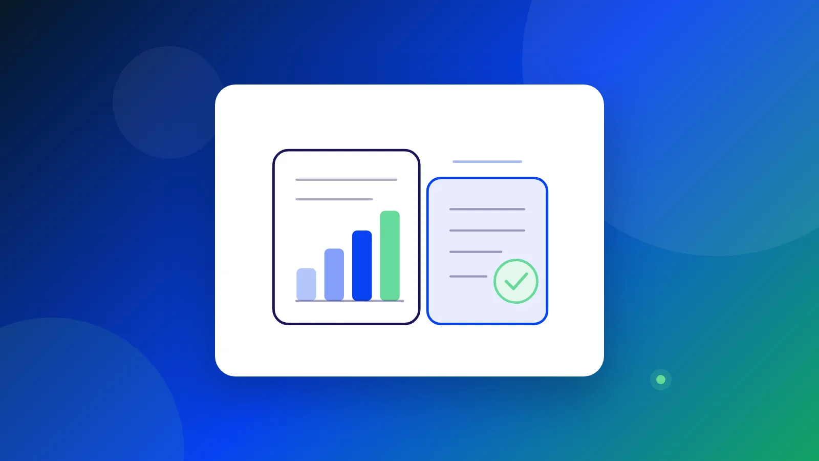 Ilustración de un reporte de ventas y gastos del negocio